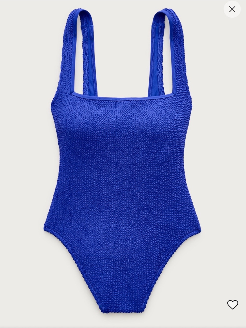 J. Crew Cobalt Blue Textured One-Piece Swimsuit